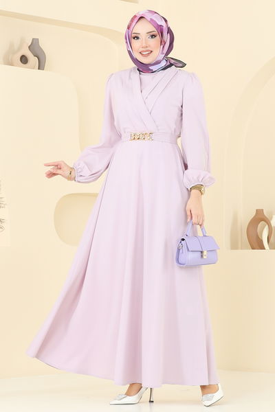 A.S.M.K. - Evening Dress 2646ASMK1074-MS Light Lilac - 388912