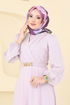 فستان سهرة بنفسجي فاتح 2646ASMK1074-MS - Thumbnail