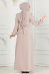 فستان سهرة بيج 2646ASMK1074-MS - Thumbnail