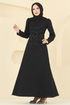 فستان سهرة أسود 2727SL432-MS - Thumbnail