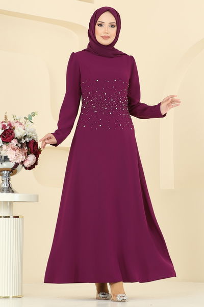 S.L. - Evening Dress 2727SL432-MS Damson - 393852