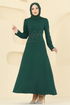 Evening Dress 2727SL432-MS Emerald - Thumbnail
