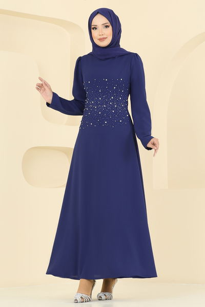 S.L. - Evening Dress 2727SL432-MS Navy Blue - 393846