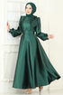 Evening Dress 2745ASMK1074-MS Emerald - Thumbnail