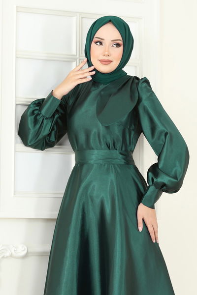 A.S.M.K. - Evening Dress 2745ASMK1074-MS Emerald - 430296