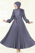 Evening Dress 2745ASMK1074-MS Gray - Thumbnail