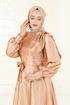 فستان سهرة بيج 2745ASMK1074-MS - Thumbnail