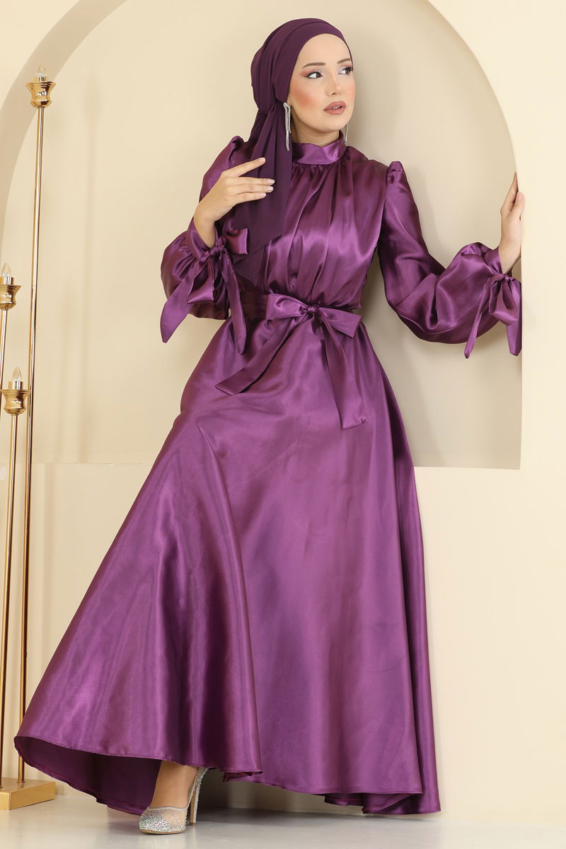 Evening Dress 2746ASMK1074-MS Dark Lilac