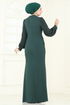Evening Dress 2770ASMK1074-MS Emerald - Thumbnail