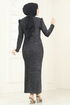 Evening Dress 2782ASMK1074-MS Black - Thumbnail
