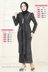 فستان سهرة أسود 2782ASMK1074-MS - Thumbnail