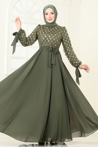 E.L.C. - Evening Dress 2814ELC1143-MS Khaki - 386961