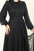 فستان سهرة أسود 2819ELC1143-MS - Thumbnail