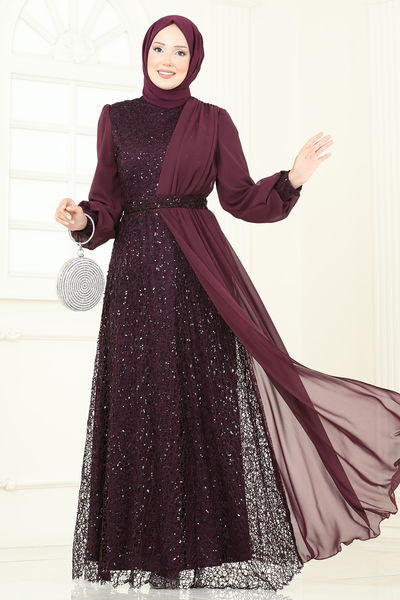 E.L.C. - Evening Dress 2819ELC1143-MS Damson - 393120