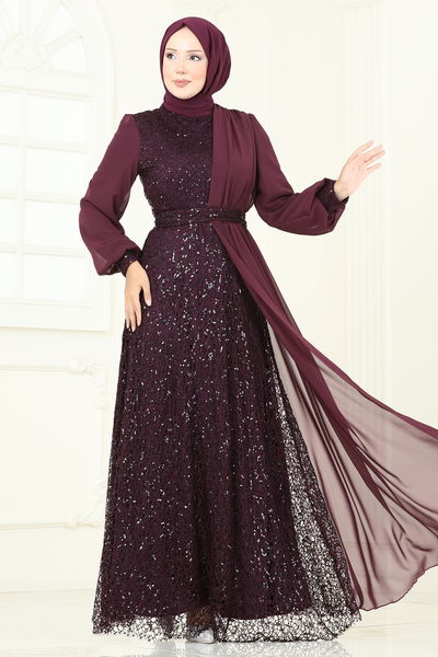 E.L.C. - Evening Dress 2819ELC1143-MS Damson - 393122