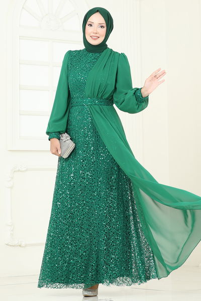 E.L.C. - Evening Dress 2819ELC1143-MS Emerald - 393140