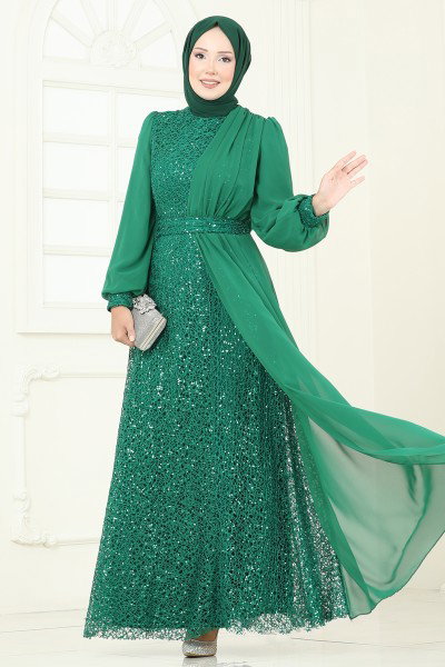 E.L.C. - Evening Dress 2819ELC1143-MS Emerald