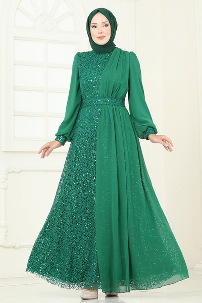 E.L.C. - Evening Dress 2819ELC1143-MS Emerald - 393141