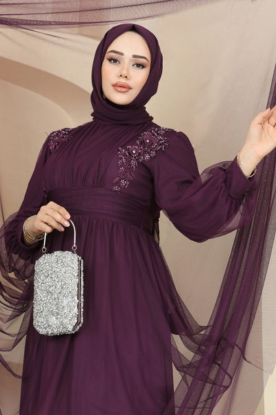 E.L.C. - Evening Dress 2820ELC1143-MS Damson - 399114