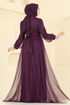 Evening Dress 2820ELC1143-MS Damson - Thumbnail