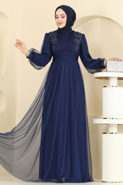 E.L.C. - Evening Dress 2820ELC1143-MS Navy Blue