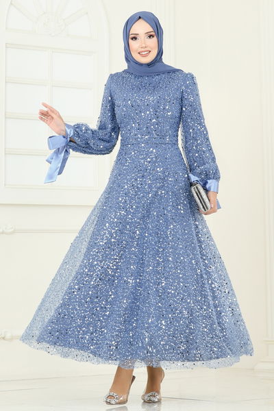 E.L.C. - Evening Dress 2822ELC1143-MS Blue - 394836