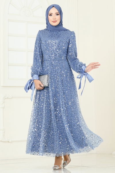 E.L.C. - Evening Dress 2822ELC1143-MS Blue - 394837