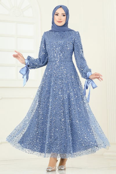 E.L.C. - Evening Dress 2822ELC1143-MS Blue - 394838