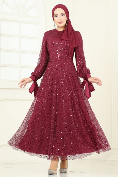 E.L.C. - Evening Dress 2822ELC1143-MS Burgundy - 394842