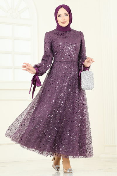 E.L.C. - Evening Dress 2822ELC1143-MS Damson - 394851