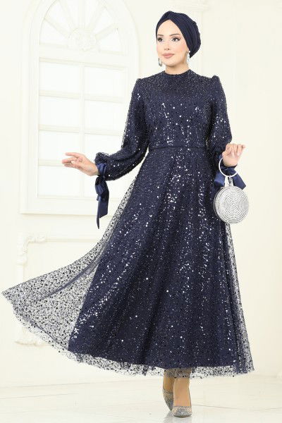 E.L.C. - Evening Dress 2822ELC1143-MS Navy Blue