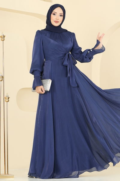 E.L.C. - Evening Dress 2826ELC1143-MS Navy Blue - 397722