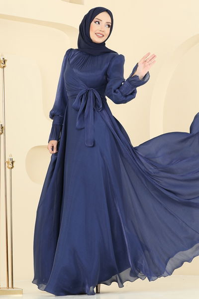 E.L.C. - Evening Dress 2826ELC1143-MS Navy Blue - 397723