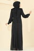 Evening Dress 2829ELCK1161-MS Black - Thumbnail