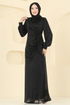 فستان سهرة أسود 2829ELCK1161-MS - Thumbnail