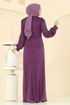 Evening Dress 2829ELCK1161-MS Damson - Thumbnail