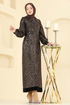 فستان سهرة نُحَاس وَأَسْوَد 2834ELC1143-MS - Thumbnail