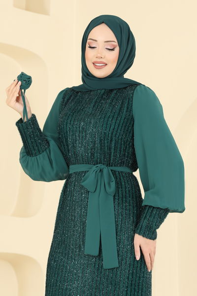 E.L.C.K. - Evening Dress 2841ELCK1161-MS Emerald - 417006