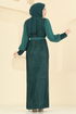 Evening Dress 2841ELCK1161-MS Emerald - Thumbnail
