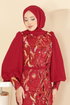 فستان سهرة احمر 2847ELCK1161-MS - Thumbnail