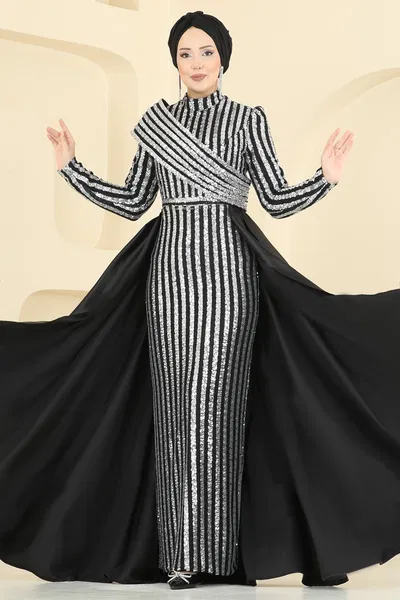 E.L.C.K. - Evening Dress 2848ELCK1161-MS Black - 424199