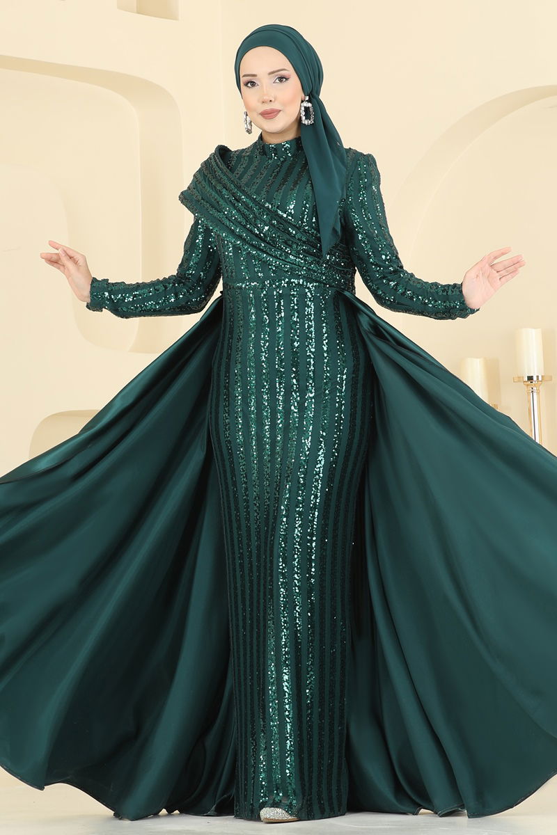 Evening Dress 2848ELCK1161-MS Emerald