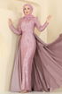 Evening Dress 2848ELCK1161-MS Powder - Thumbnail