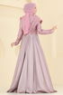 Evening Dress 2848ELCK1161-MS Powder - Thumbnail