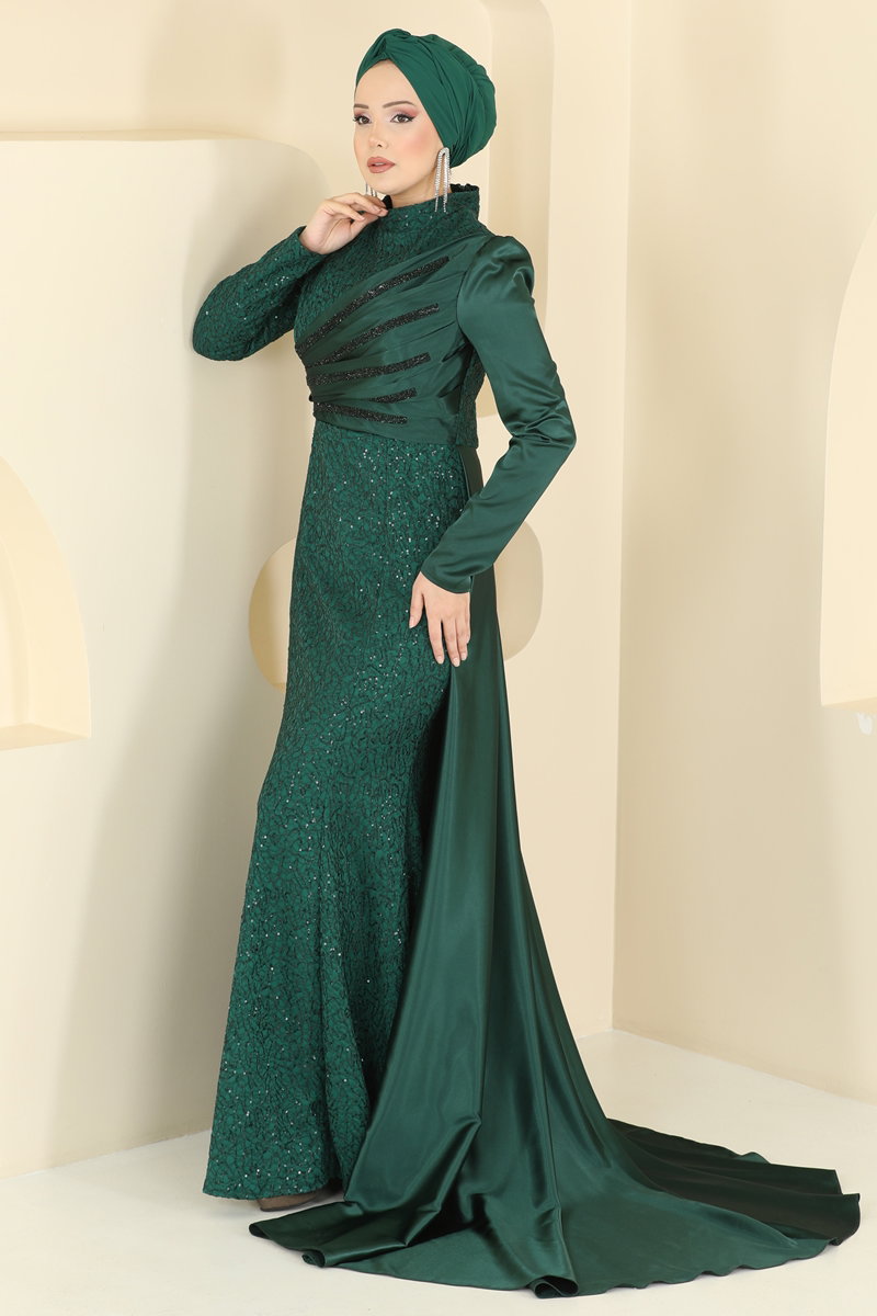 Evening Dress 2849ELCK1161-MS Emerald