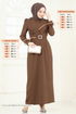 فستان سهرة بني 3008ARL1089-MS - Thumbnail