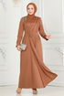 Evening Dress 3018KTR750-MS Tan - Thumbnail