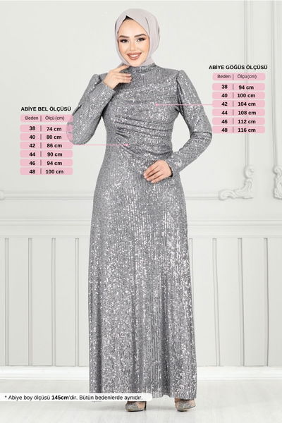 MRV Y.G.S. - Evening Dress 4028YGS898-M Gray - 357073