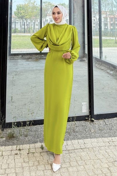 A.L.G. - Evening Dress 4550ALG474-MS Oil Green