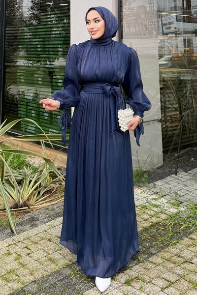 A.L.G.K. - Evening Dress 4604ALGK1170-MS Navy Blue - 428728